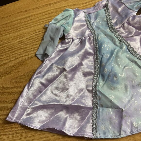 Bitty Baby Purple & Blue Princess Doll Dress With Silver Trim & Matching Drawstr - Picture 6 of 10